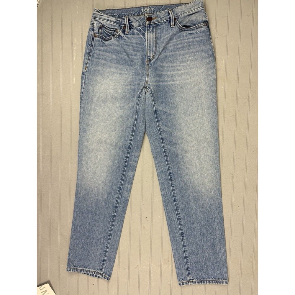 Loft Size 25 0 Womens Jeans High Waist Boyfriend Med Wash